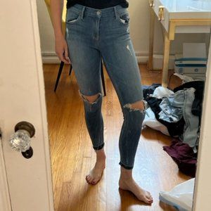 Grlfrnd size 26 skinny ripped jeans